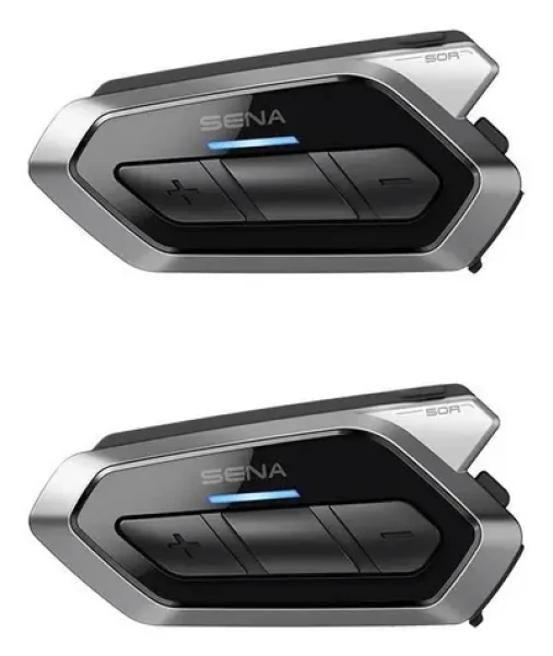 Sena 50R-02D šedá, černá / Moto handsfree souprava / Mesh 2.0 / Bluetooth 5.0 / dosah 8000 m (8809629524940)