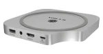 Icy Box USB-C Hub 7v1 pro Mac Mini M4 stříbrná / USB hub / USB 3.2 Gen 2 / HDMI / M.2 NVMe / čtečka SD (IB-DK100)
