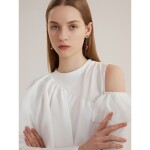 Vánoční náušnice Santa Claus a Vánoční stromeček, Zlatá