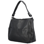 Stylová dámská koženková kabelka na rameno Irenea, černá