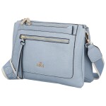Trendy dámská koženková crossbody kabelka Anita, světle modrá