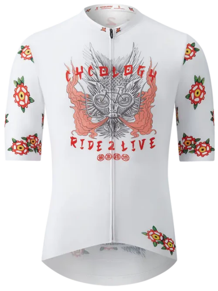 Cyklodres CYCOLOGY Dragon Reborn, men, krátký rukáv (Motiv Dragon, velikost L)
