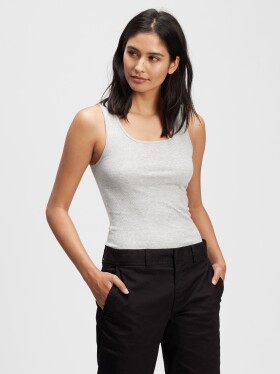 GAP Šedé dámské tílko ribbed tank top