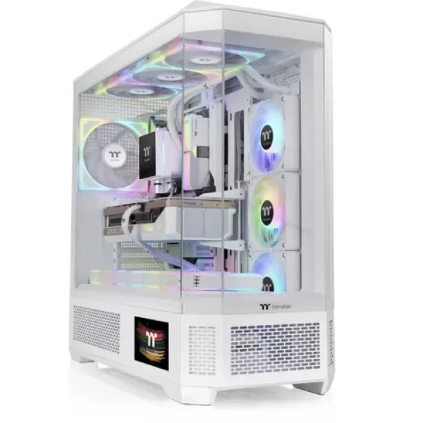 Thermaltake View 600 TG bílá / E-ATX / 2x USB-A 3.0 / 1x USB-C / bez zdroje / průhledná bočnice (CA-11H-00F6WN-00)