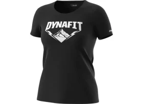 Dynafit Graphic Cotton dámské triko krátký rukáv Black Out/Hardcore vel.