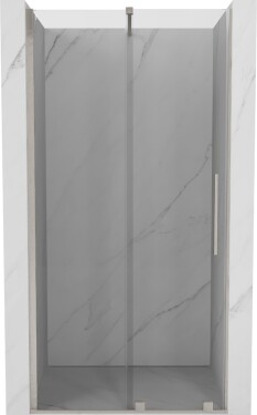 MEXEN/S - Velar posuvné sprchové dveře 90, transparent, nikl kartáčovaný 871-090-000-01-97