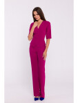 S377 Kombinéza Peplum - švestka EU L