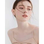 Náušnice s perlou a zirkony Noa Rose Gold, Zlatá
