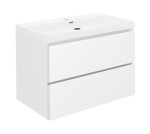 Koupelnová skříňka s umyvadlem SAT B-Way 79x50x45 cm bílá lesk BWAY280WU4 BWAY280WU4