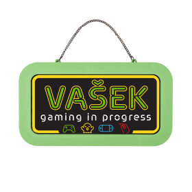 Neonová cedulka se jménem - Vašek - Albi