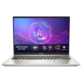 MSI Prestige 16 AI+ A3HMG stříbrná / 16" UHD+ / Ryzen AI 9 365 2.0GHz / 32GB / 1TB SSD / AMD / W11P (9S7-159K32-023)