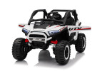 Mamido Elektrické autíčko Buggy UTV KCK 4x4 bílé 24V | 800W | 50 kg | EVA | LED | 2,4Ghz | ECO kůže