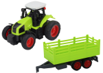 Mamido RC traktor na dálkové ovládání s přívěsem 1:16 zelený