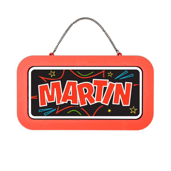 Neonová cedulka se jménem - Martin - Albi