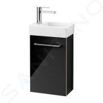 VILLEROY & BOCH - Avento Umyvadlová skříňka, 340x514x202 mm, 1 dvířka, Crystal Black A87600B3