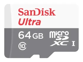 SanDisk Ultra microSDXC 64GB / Class 10 / UHS-I / čtení: až 100MBs (SDSQUNR-064G-GN3MN)