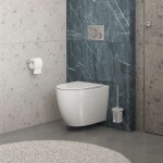 Kielle - Gaia Závěsné kompaktní WC se sedátkem SoftClose, Rimless, bílá 30115003