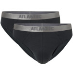 Pánské slipy 2 pack 013 grey - Atlantic grafitová M