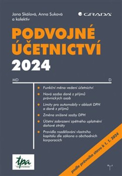 Podvojné účetnictví 2024 Jana Skálová, Anna Suková, kolektiv autorů