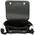 Trendy dámská koženková crossbody kabelka LB Samin, černá