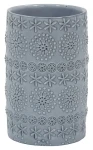 SPIRELLA kelímek na zubní kartáčky RELIEF šedý / porcelán