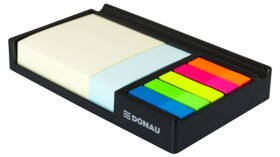 DONAU MemoBox zásobník s pozn. lístky a záložkami, 164 x 104 x 24 mm, černý