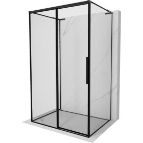 MEXEN/S - Rox-3S L sprchový kout 3 stěnný , posuvný levá 95 x 90, černá okraj, černá 8C2L-095-090-70-70-3S-L