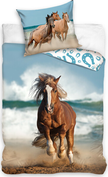 Bavlněné povlečení Kůň na Pobřeží
