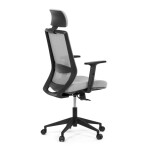 Kancelářská židle, synchronní mechanismus, šedá síťovina, KA-V3329 GREY