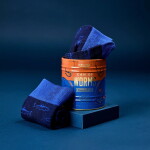 GENTLEMEN'S HARDWARE Pánské ponožky v dárkové plechovce Fishing, modrá barva, kov, textil