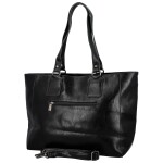 Módní dámská koženková kabelka na rameno Kleantis, černá