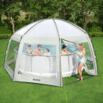 Stanový kryt na bazén Bestway 600 x 600 cm – UV ochrana UPF 50+