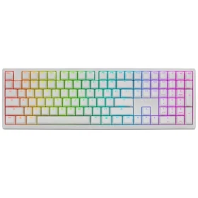 Ducky Zero 6108 Cherry MX2A-Brown bílá / herní klávesnice / mechanická / bezdrátová / 2.4 GHz / USB-C / Bluetooth / US (DKZE2408ST3-CBUSPDOECL2WW1)
