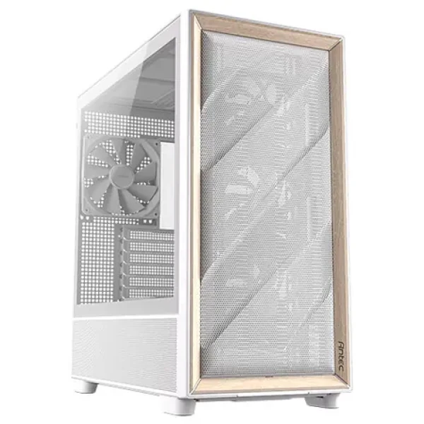 Antec Flux bílá / E-ATX / 2x USB-A / 1x USB-C / 4x 120mm / 1x 140mm / bez zdroje / průhledná biočnice (0-761345-10134-9)