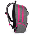 Studentský batoh KARTON P+P OXY Sport - GREY LINE pink