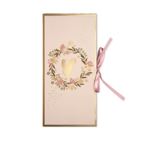 Svatební obálka na peníze - Květinový věnec - Albi