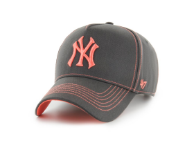 47 Brand Pánská kšiltovka New York Yankees MLB Contrast Stitch ’47 MVP DT Graphite