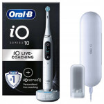 Oral-B iO Series 10 Stardust White / Elektrický zubní kartáček / magnetické iO / 7 režimů / časovač / senzor tlaku (435457)