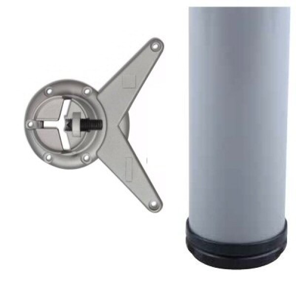 Incoll stolová noha šedá 810x60 (24_GP00_082_09)