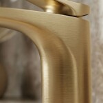 REA - Umyvadlová baterie PREMIUM Vision Brush Gold vysoká REA-B6731