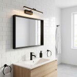 Koupelnové nástěnné LED svítidlo APP1866-1W 40 cm Black OSW-66022