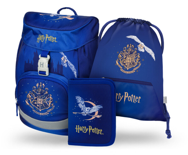 Školní batohový 3-dílný set BAAGL AIRY - Harry Potter Bradavice Hedvika (batoh, penál, sáček)