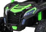Mamido Dětské elektrické autíčko Buggy UTV Strong 24V nafukovací kola zelené