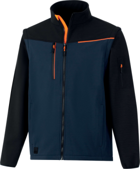 Bunda 2 V 1 Delta Plus softshell SOCCIA Barva: Námořnická Modrá/ Černá, Velikost: 2XL (SOCCIBMXX)