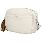 Stylová dámská koženková crossbody kabelka Erina, béžová