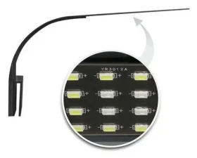 CAT-GATO LED osvětlení 24 diod černé / Akvarijní osvětlení / plastový kryt s vypínačem (342517)