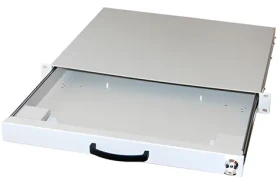 Equip šedá / Zásuvka na klávesnici a myš / 19" / uzamykatelná / 1U / teleskopické výsuvy (260410)