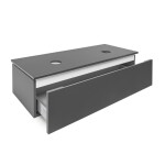 Koupelnová skříňka SAT Feel 120x30x46 cm antracit mat SATFEEL120ANTD SATFEEL120ANTD