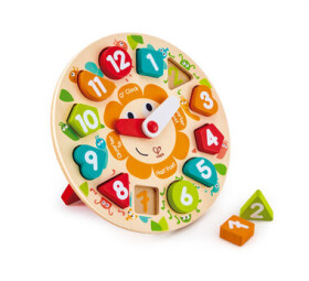 Hape Dětské puzzle hodiny