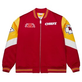Mitchell & Ness Pánská bunda Kansas City Chiefs NFL Throw it Back Heavyweight Satin Velikost: M